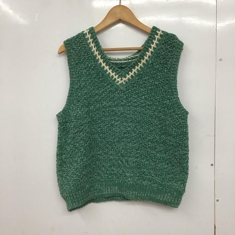 ニコアンド niko and... ベスト ベスト FREE 無地 緑 / グリーン /  レディース USED 古着 中古 10149408