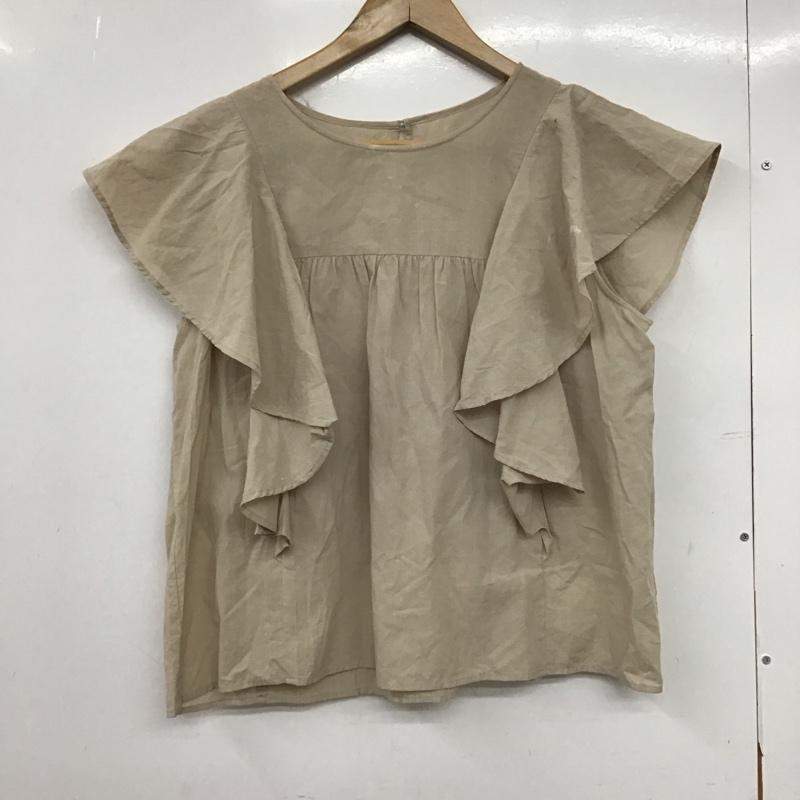 ローリーズファーム LOWRYS FARM カットソー 半袖 半袖カットソー 半袖シャツ FREE 無地 ベージュ / ベージュ /  レディース USED 古着 中古 10149418