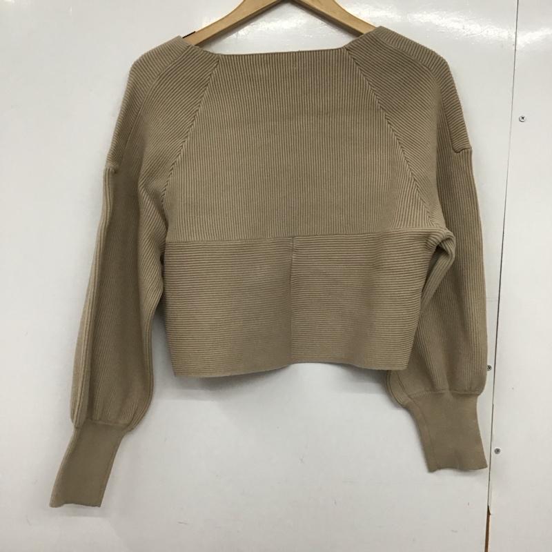 フレイ アイディー FRAY I.D ニット、セーター 長袖 長袖ニットカットソー セーター ONE SIZE 無地 ベージュ / ベージュ /  レディース USED 古着 中古 10149419