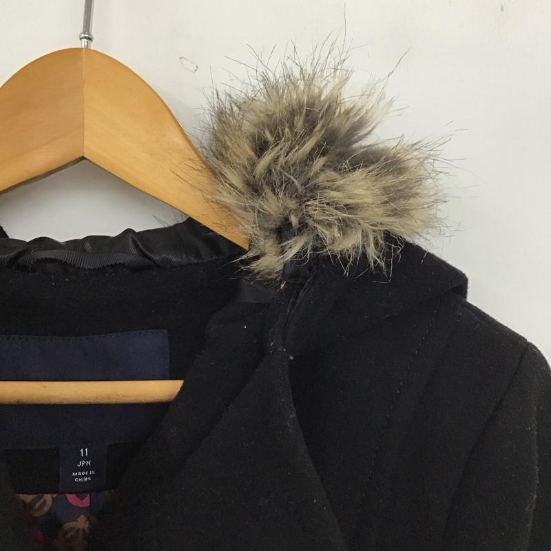 ランズエンド LANDS END コート コート一般 ロングコート ジャケット アウター 無地 紺 / ネイビー /  レディース USED 古着 中古 10149422