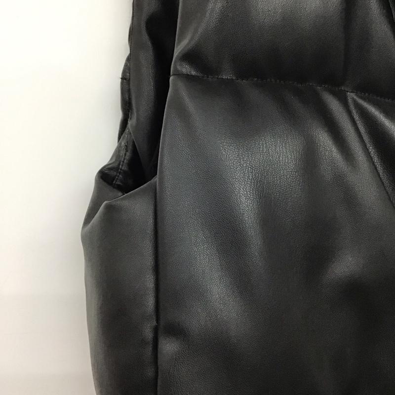 ザラ ZARA ベスト ベスト ダウンベスト ノースリーブ 前ボタン S 無地 黒 / ブラック /  レディース USED 古着 中古 10149423