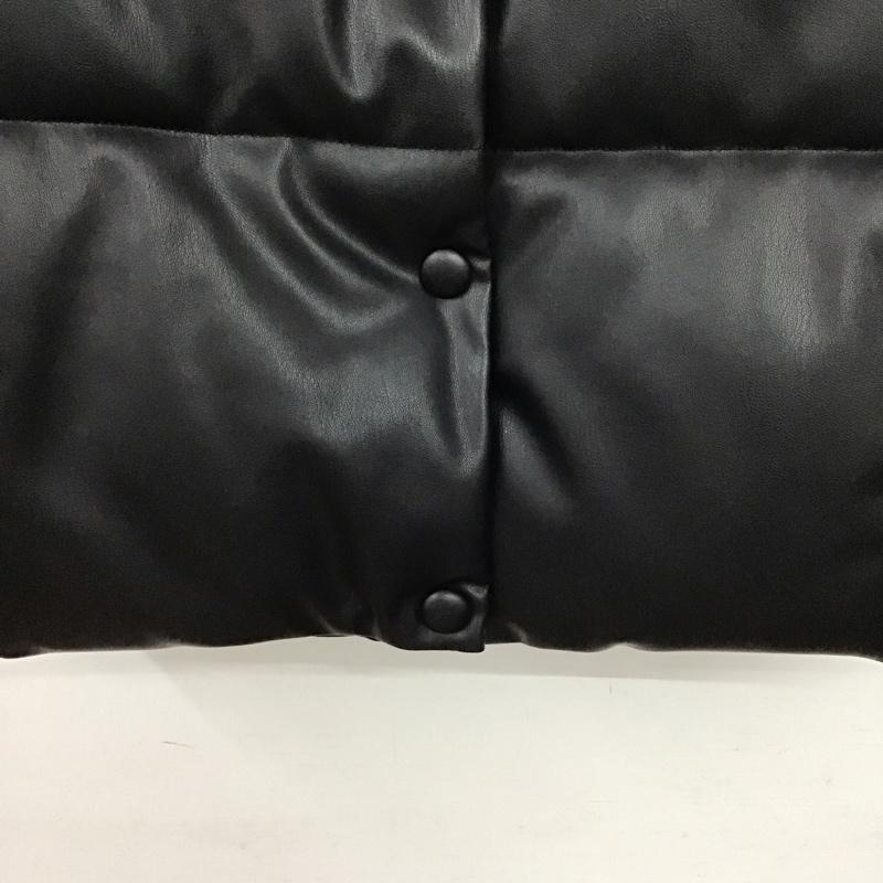 ザラ ZARA ベスト ベスト ダウンベスト ノースリーブ 前ボタン S 無地 黒 / ブラック /  レディース USED 古着 中古 10149423