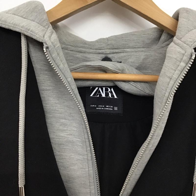 ザラ ZARA ジャケット、上着 ジャケット、ブレザー ロングジャケット アウター ドッキングジャケット M 無地 黒 / ブラック / X 灰 / グレー /  レディース USED 古着 中古 10149424