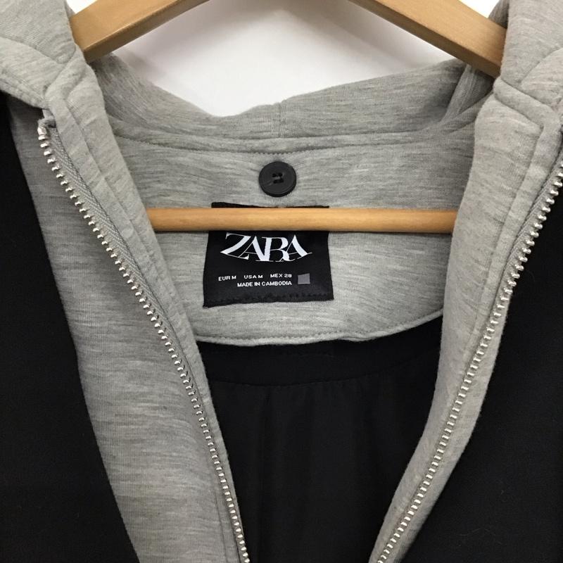 ザラ ZARA ジャケット、上着 ジャケット、ブレザー ロングジャケット アウター ドッキングジャケット M 無地 黒 / ブラック / X 灰 / グレー /  レディース USED 古着 中古 10149424