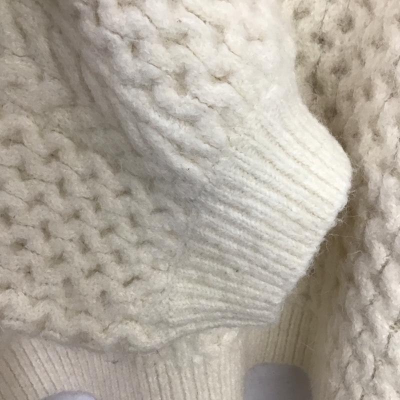 セレクトモカ select MOCA ニット、セーター 長袖 長袖ニットカットソー クルーネック セーター FREE  アイボリー / アイボリー /  レディース USED 古着 中古 10149425