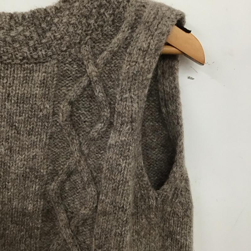 ひより HIYORI ベスト ベスト ニットベスト ノースリーブカットソー プルオーバー FREE  茶 / ブラウン /  レディース USED 古着 中古 10149429