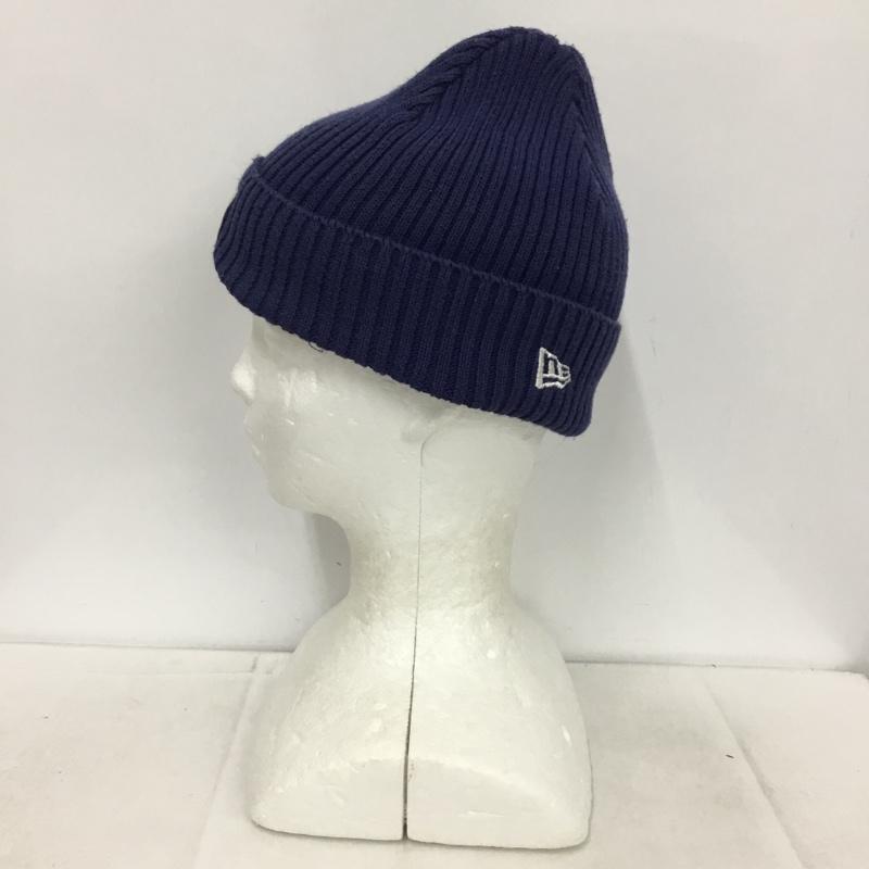 ニューエラ NEW ERA 帽子 ニット帽 ONE SIZE ロゴ、文字 紺 / ネイビー /  メンズ USED 古着 中古 10149447