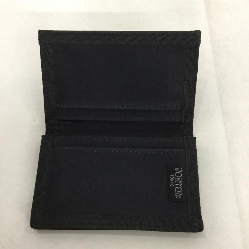 ポーター PORTER カードケース 名刺入れ ロゴ、文字 黒 / ブラック /  メンズ USED 古着 中古 10149460