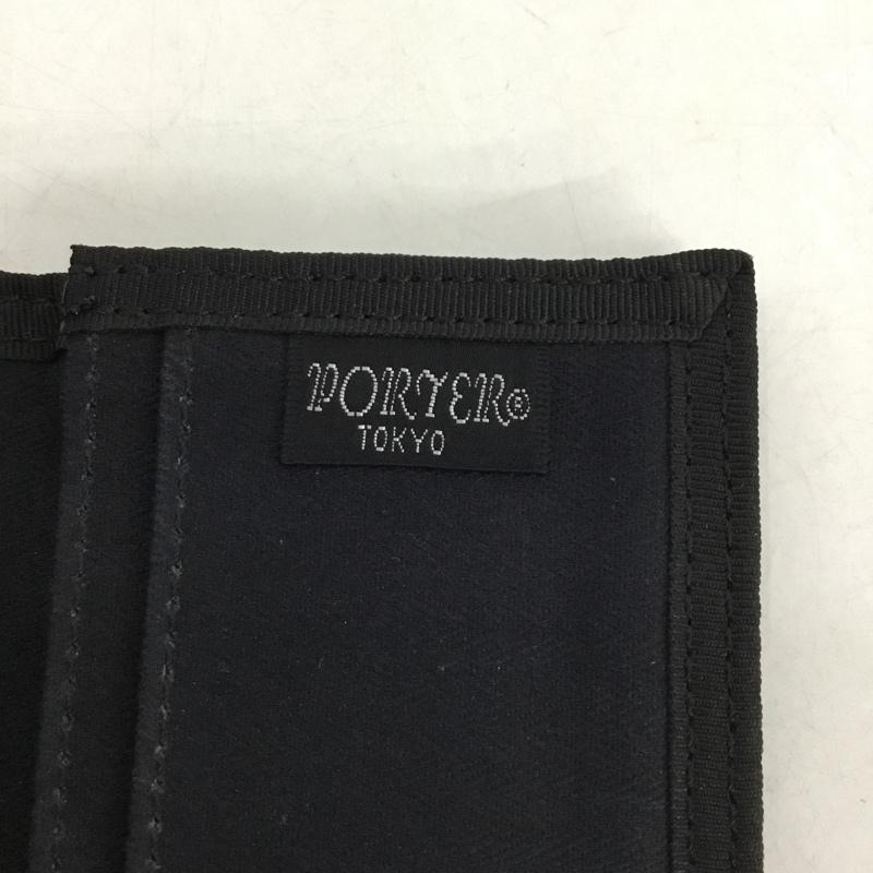 ポーター PORTER カードケース 名刺入れ ロゴ、文字 黒 / ブラック /  メンズ USED 古着 中古 10149460