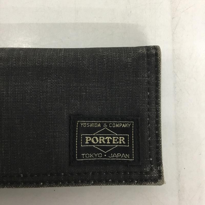 ポーター PORTER カードケース 名刺入れ ロゴ、文字 黒 / ブラック /  メンズ USED 古着 中古 10149460