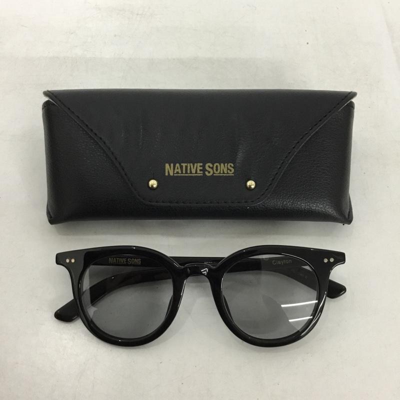 ネイティブ サンズ NATIVE SONS めがね・サングラス サングラス Clayton ケース付き 無地 黒 / ブラック /  メンズ USED 古着 中古 10149461