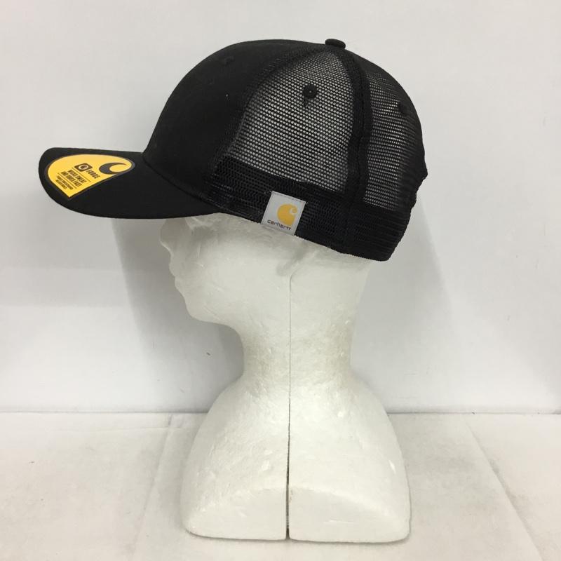 カーハート Carhartt 帽子 キャップ 103056 001 メッシュキャップ ロゴ、文字 黒 / ブラック /  メンズ USED 古着 中古 10149468