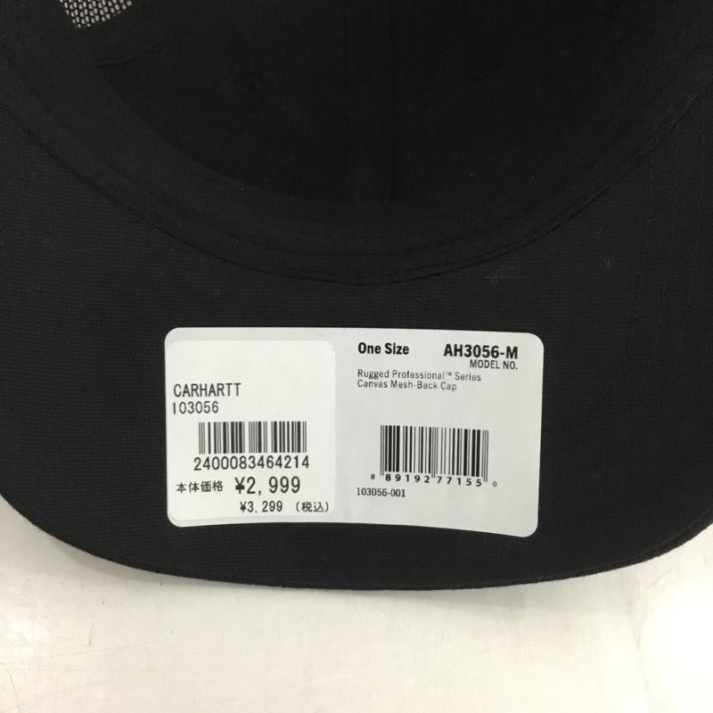 カーハート Carhartt 帽子 キャップ 103056 001 メッシュキャップ ロゴ、文字 黒 / ブラック /  メンズ USED 古着 中古 10149468