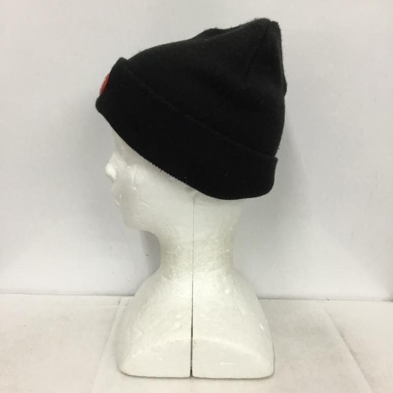 シュプリーム Supreme 帽子 ニット帽 18SS Rubber Patch Beanie ロゴ、文字 黒 / ブラック /  メンズ USED 古着 中古 10149472