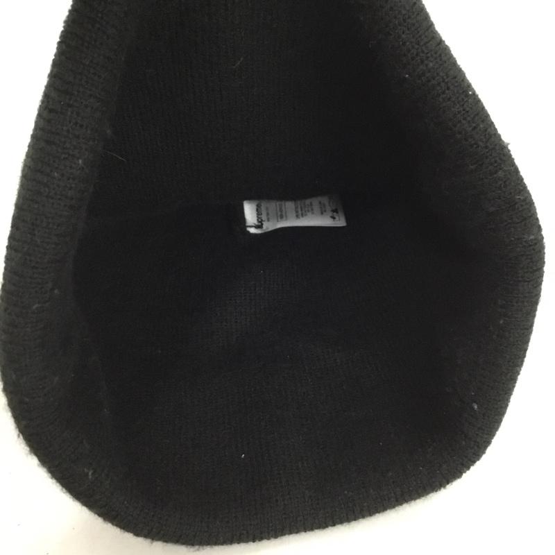 シュプリーム Supreme 帽子 ニット帽 18SS Rubber Patch Beanie ロゴ、文字 黒 / ブラック /  メンズ USED 古着 中古 10149472