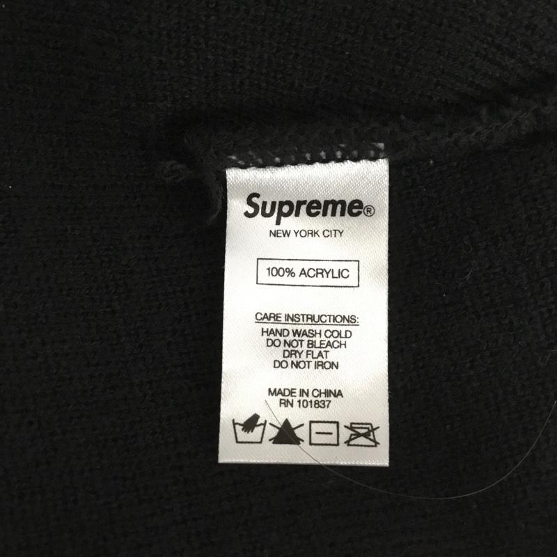 シュプリーム Supreme 帽子 ニット帽 18SS Rubber Patch Beanie ロゴ、文字 黒 / ブラック /  メンズ USED 古着 中古 10149472