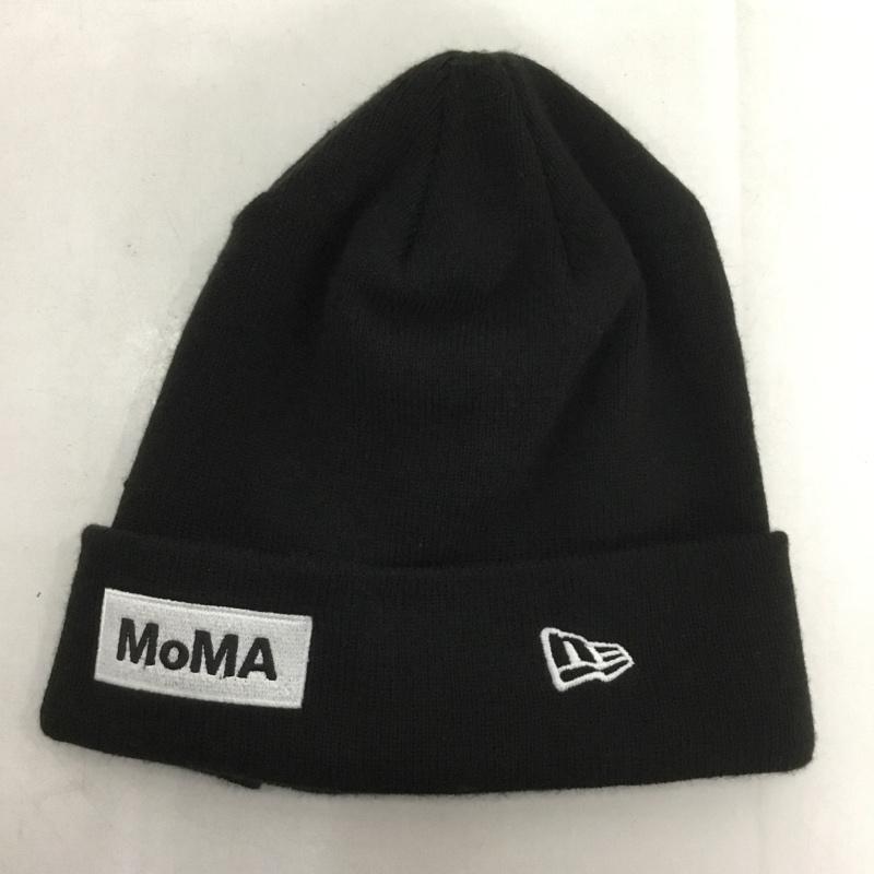 ニューエラ NEW ERA 帽子 ニット帽 MoMA ビーニー ロゴ、文字 黒 / ブラック /  メンズ USED 古着 中古 10149473