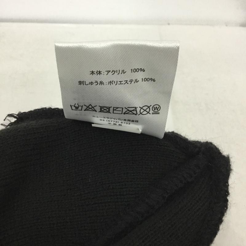 ニューエラ NEW ERA 帽子 ニット帽 MoMA ビーニー ロゴ、文字 黒 / ブラック /  メンズ USED 古着 中古 10149473