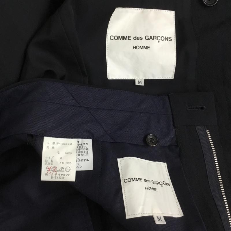 コムデギャルソンオム COMME des GARCONS HOMME スーツ スーツ IJ-10001M セットアップ ウール ジャケット パンツ 90s 90年代 ダブルスーツ M 無地 紺 / ネイビー /  メンズ USED 古着 中古 10149474
