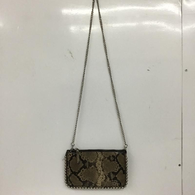 ザラ ZARA ショルダーバッグ ショルダーバッグ パイソン柄 ウォレットチェーンバッグ ヘビ柄 マルチカラー / マルチカラー /  レディース USED 古着 中古 10149479