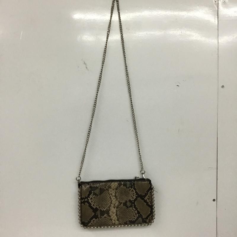 ザラ ZARA ショルダーバッグ ショルダーバッグ パイソン柄 ウォレットチェーンバッグ ヘビ柄 マルチカラー / マルチカラー /  レディース USED 古着 中古 10149479
