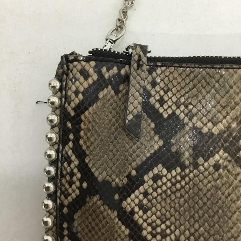 ザラ ZARA ショルダーバッグ ショルダーバッグ パイソン柄 ウォレットチェーンバッグ ヘビ柄 マルチカラー / マルチカラー /  レディース USED 古着 中古 10149479