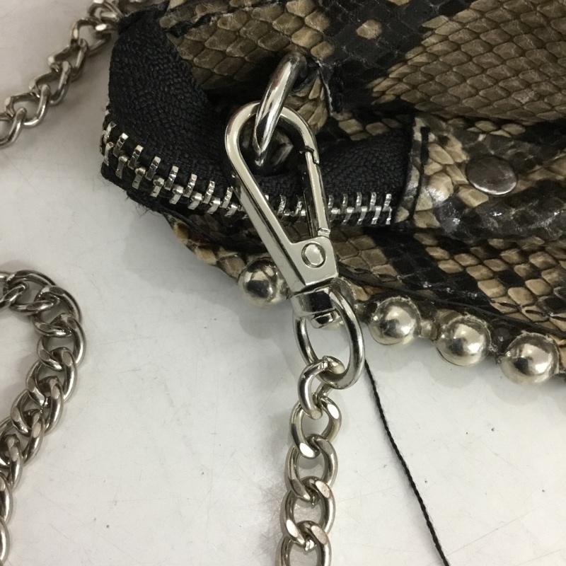 ザラ ZARA ショルダーバッグ ショルダーバッグ パイソン柄 ウォレットチェーンバッグ ヘビ柄 マルチカラー / マルチカラー /  レディース USED 古着 中古 10149479