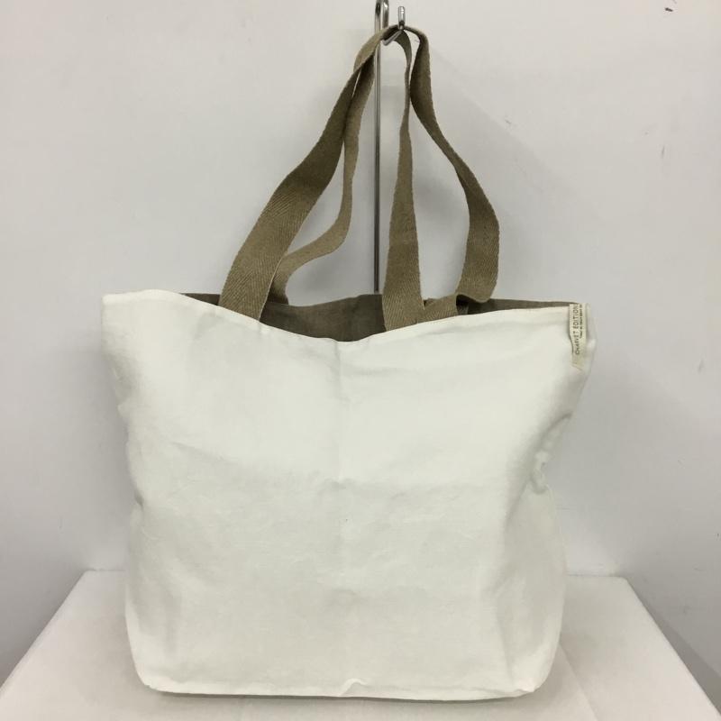 シャルベ エディション Charvet Editions トートバッグ トートバッグ フランス製 ロゴ、文字 白 / ホワイト / X ベージュ / ベージュ /  レディース USED 古着 中古 10149481