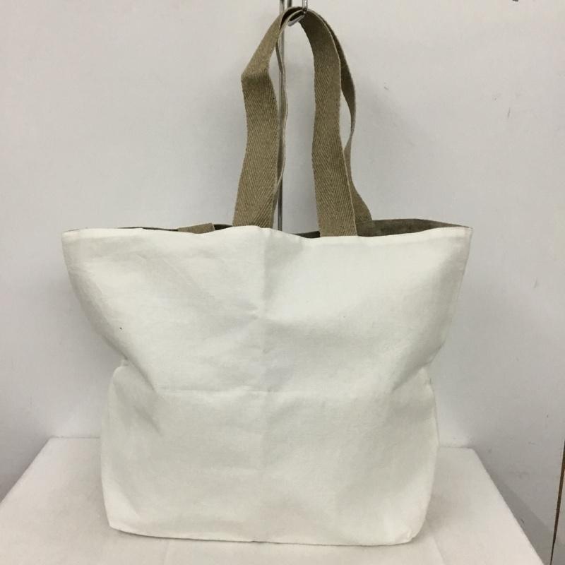 シャルベ エディション Charvet Editions トートバッグ トートバッグ フランス製 ロゴ、文字 白 / ホワイト / X ベージュ / ベージュ /  レディース USED 古着 中古 10149481