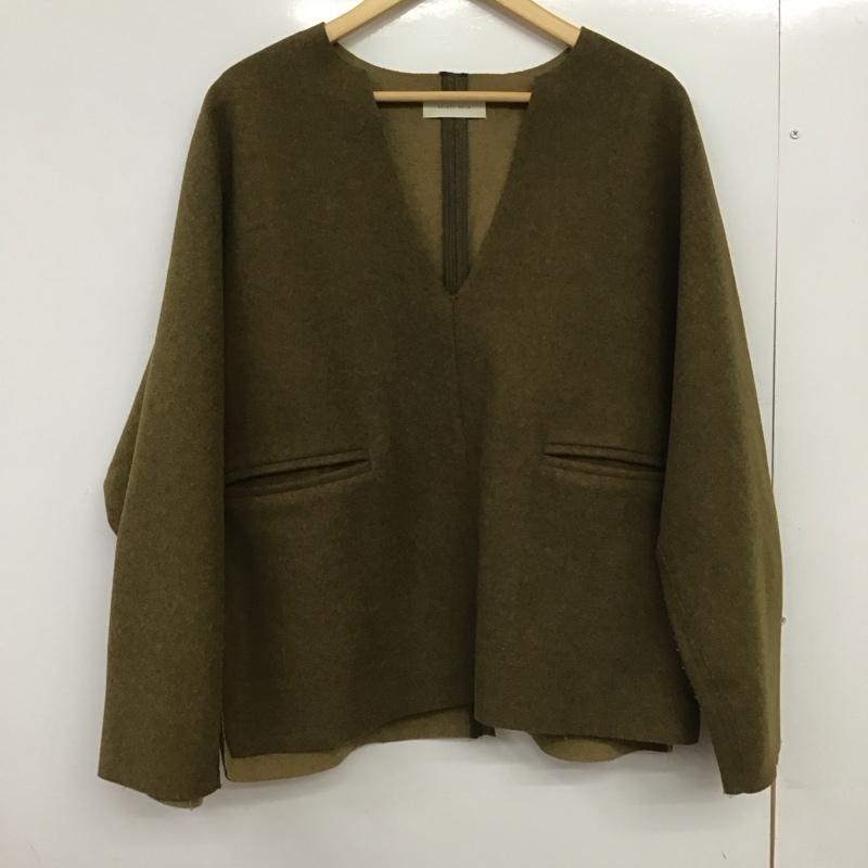 セレクトモカ select MOCA トップス トップス 30001109-3 キーネックオーバープルオーバー オーバーシルエット FREE 無地 カーキ / カーキ /  レディース USED 古着 中古 10149494