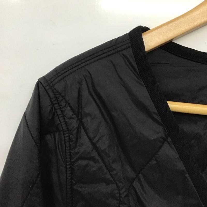 ナチュラルビューティーベーシック NATURAL BEAUTY BASIC ジャケット、上着 ジャケット、ブレザー 017-8255970 キルティングジャケット Vネック S 無地 紺 / ネイビー /  レディース USED 古着 中古 10149503