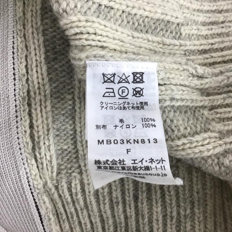 メルシーボークー mercibeaucoup, ニット、セーター 長袖 MB03KN813 スタンドネック ドッキングニット FREE 無地 マルチカラー / マルチカラー /  レディース USED 古着 中古 10149507