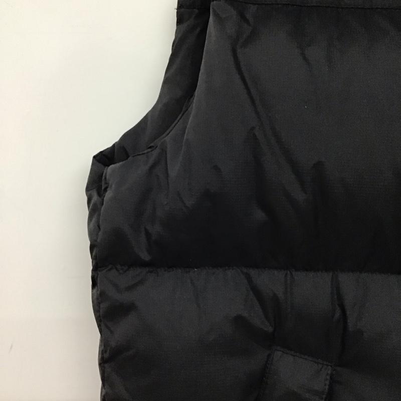 ザノースフェイス THE NORTH FACE ベスト ベスト nd92234 ヌプシジャケット ダウンジャケット アウター L ロゴ、文字 黒 / ブラック /  メンズ USED 古着 中古 10149508