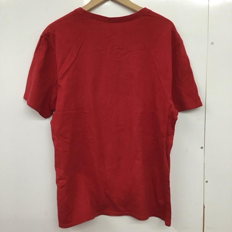 ナイキ NIKE Tシャツ 半袖 半袖カットソー プリントTシャツ クルーネックカットソー XXL プリント 赤 / レッド /  メンズ USED 古着 中古 10149513