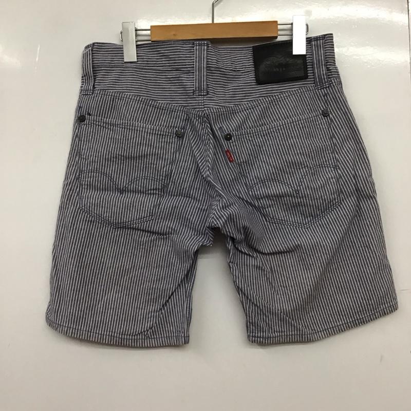 リーバイストラウスアンドコー Levi Strauss & co. パンツ ショートパンツ ショートパンツ ハーフパンツ カジュアルパンツ 32インチ ストライプ 白 / ホワイト / X 水色 / ライトブルー /  メンズ USED 古着 中古 10149521