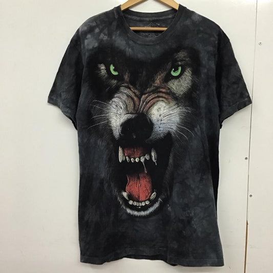 古着 USED Tシャツ 半袖 半袖カットソー プリントTシャツ クルーネックカットソー 古着 M プリント ダークグレー / ダークグレー /  メンズ USED 古着 中古 10149524