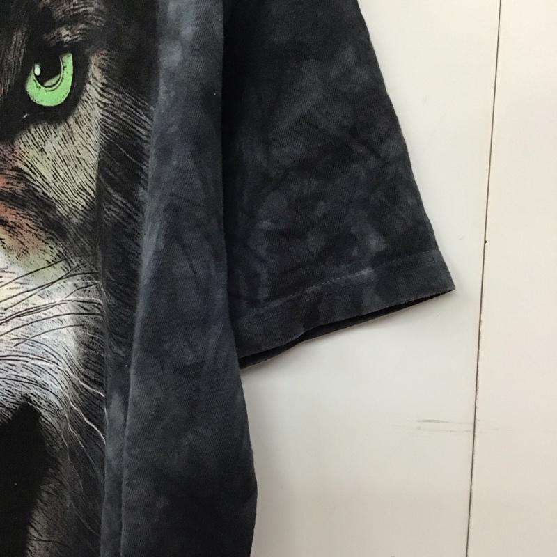 古着 USED Tシャツ 半袖 半袖カットソー プリントTシャツ クルーネックカットソー 古着 M プリント ダークグレー / ダークグレー /  メンズ USED 古着 中古 10149524