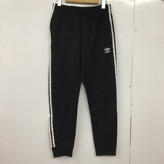 アディダス adidas パンツ ワークパンツ、ペインターパンツ ジャージパンツ ワイドパンツ カジュアルパンツ L ロゴ、文字 黒 / ブラック /  メンズ USED 古着 中古 10149537