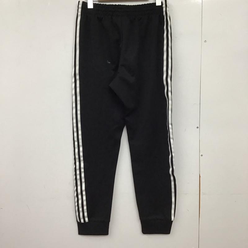アディダス adidas パンツ ワークパンツ、ペインターパンツ ジャージパンツ ワイドパンツ カジュアルパンツ L ロゴ、文字 黒 / ブラック /  メンズ USED 古着 中古 10149537