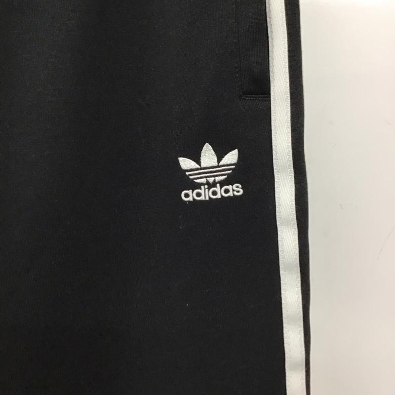 アディダス adidas パンツ ワークパンツ、ペインターパンツ ジャージパンツ ワイドパンツ カジュアルパンツ L ロゴ、文字 黒 / ブラック /  メンズ USED 古着 中古 10149537