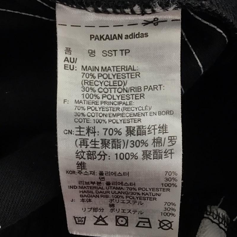 アディダス adidas パンツ ワークパンツ、ペインターパンツ ジャージパンツ ワイドパンツ カジュアルパンツ L ロゴ、文字 黒 / ブラック /  メンズ USED 古着 中古 10149537