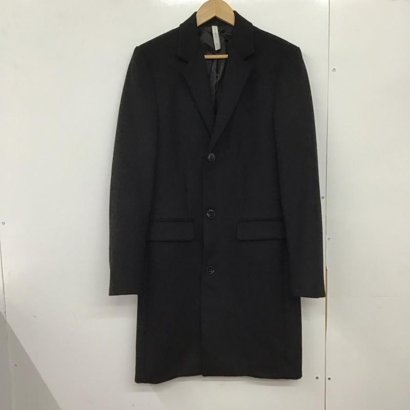 ザラメン ZARA MAN ジャケット、上着 ジャケット、ブレザー カジュアルジャケット アウター カラージャケット ロングコート S 無地 黒 / ブラック /  メンズ USED 古着 中古 10149546