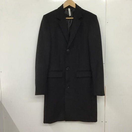 ザラメン ZARA MAN ジャケット、上着 ジャケット、ブレザー カジュアルジャケット アウター カラージャケット ロングコート S 無地 黒 / ブラック /  メンズ USED 古着 中古 10149546