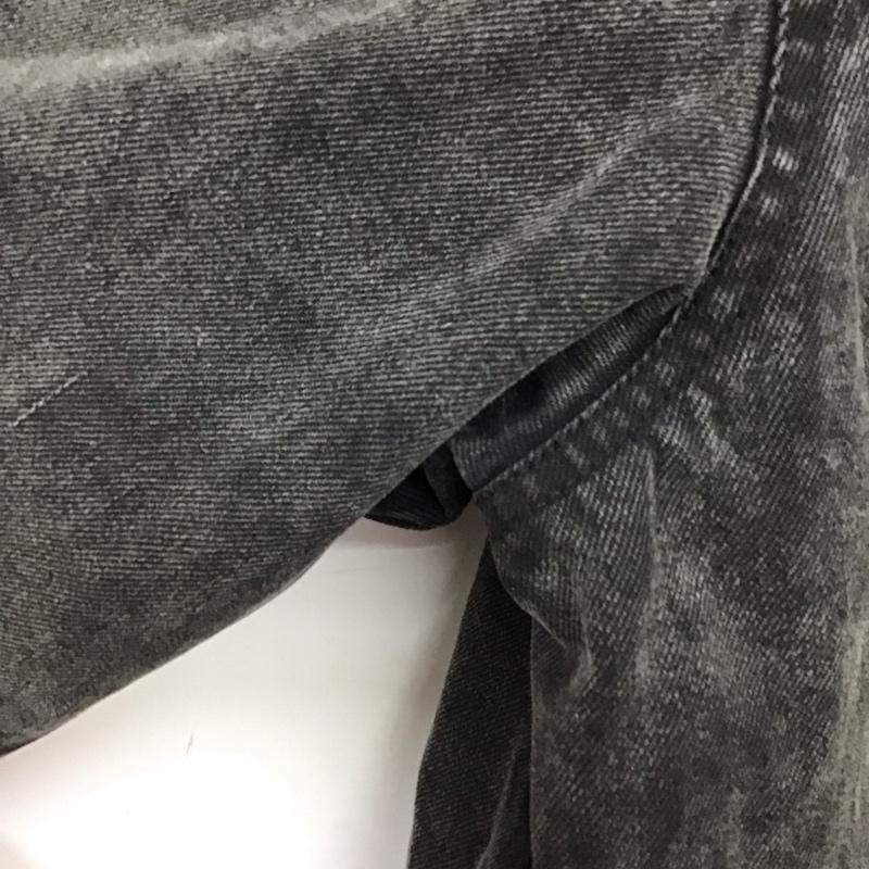 シュプリーム Supreme シャツ、ブラウス 長袖 ShearlingLinedDenimWorkShirt デニムシャツ L ロゴ、文字 ダークグレー / ダークグレー /  メンズ USED 古着 中古 10149547