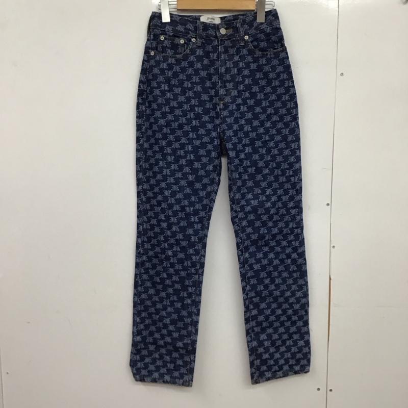 ジュエティ jouetie パンツ デニム、ジーンズ デニムパンツ スリムパンツ M 総柄 インディゴ / インディゴ /  レディース USED 古着 中古 10149549