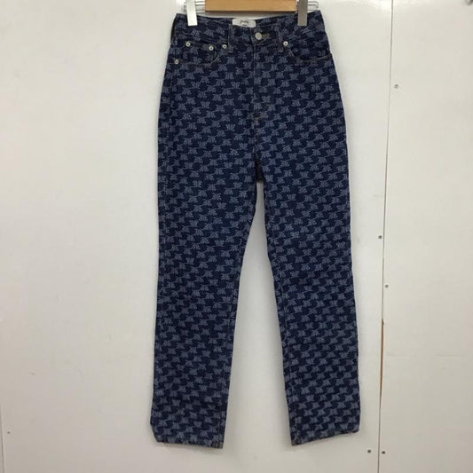 ジュエティ jouetie パンツ デニム、ジーンズ デニムパンツ スリムパンツ M 総柄 インディゴ / インディゴ /  レディース USED 古着 中古 10149549