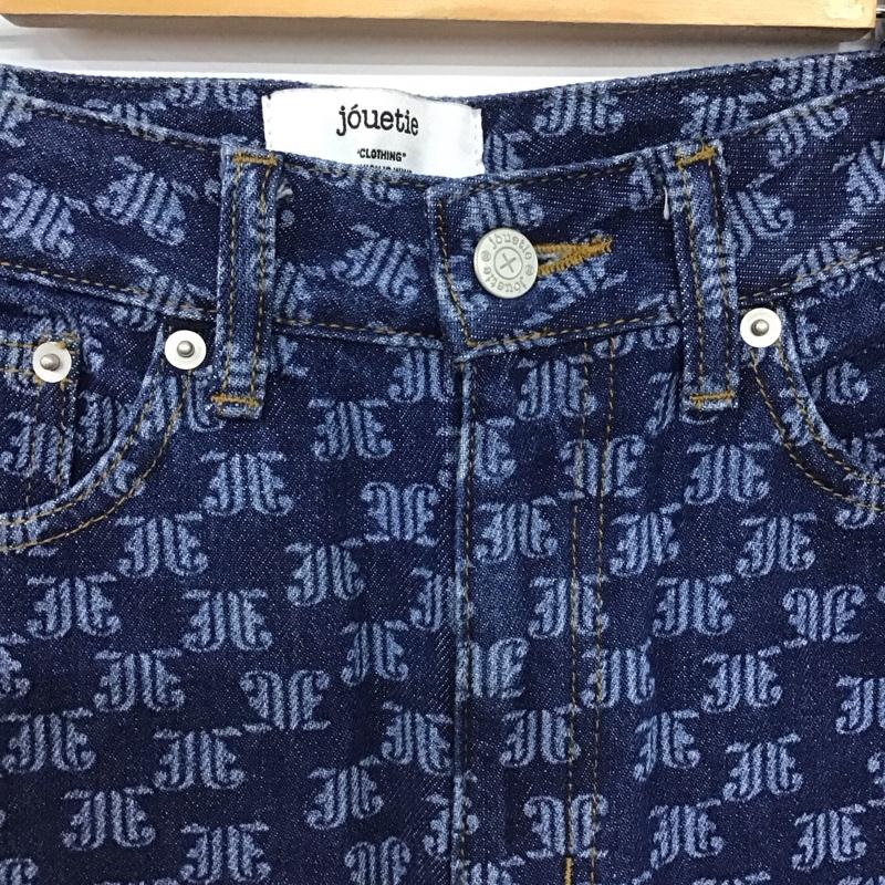 ジュエティ jouetie パンツ デニム、ジーンズ デニムパンツ スリムパンツ M 総柄 インディゴ / インディゴ /  レディース USED 古着 中古 10149549