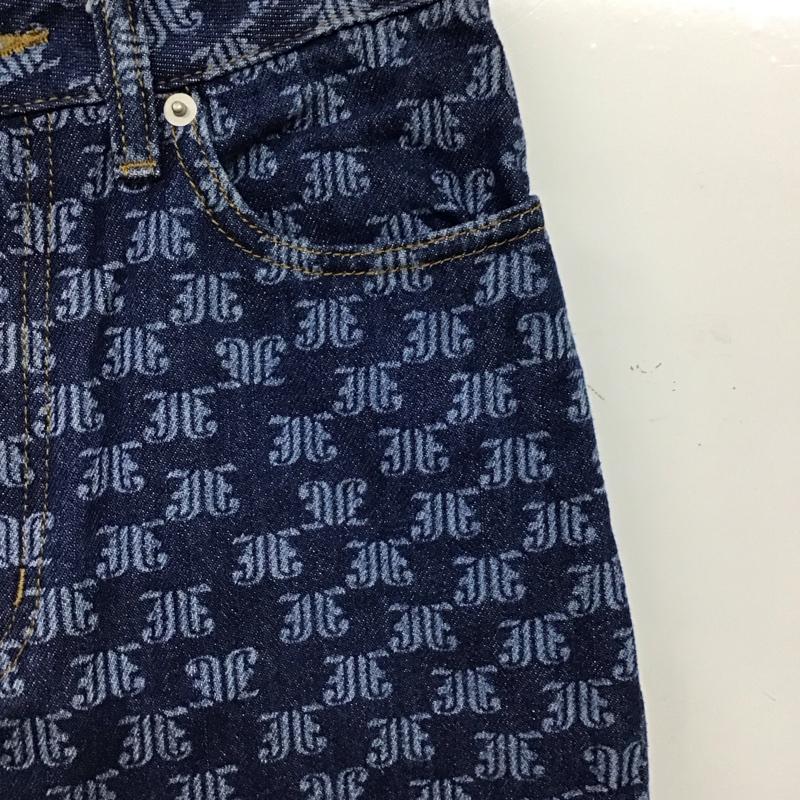 ジュエティ jouetie パンツ デニム、ジーンズ デニムパンツ スリムパンツ M 総柄 インディゴ / インディゴ /  レディース USED 古着 中古 10149549