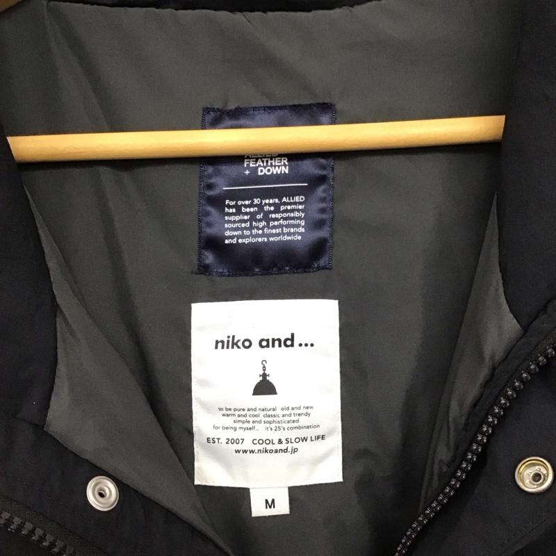 ニコアンド niko and... ジャケット、上着 ジャンパー、ブルゾン ジップアップジャケット ダウンジャケット アウター M 無地 黒 / ブラック /  レディース USED 古着 中古 10149573