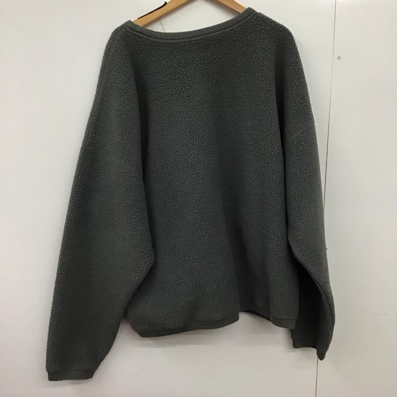 ナイキ NIKE トレーナー 長袖 fb8379-068 ナイキクラブシェルパWNTR LSクルー フリースプルオーバー XXL ロゴ、文字 灰 / グレー /  メンズ USED 古着 中古 10149576